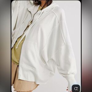 We The Free Cream Oversized Hoodie